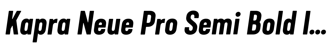 Kapra Neue Pro Semi Bold Italic Rounded